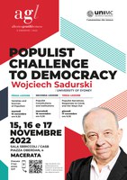 AGL LECTURES 2022. Wojciech Sadurski | Populist challenge to democracy