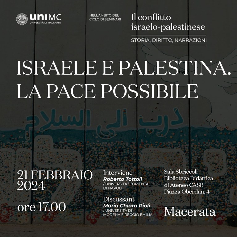 Il conflitto israelo-palestinese | Israele e Palestina: la pace possibile