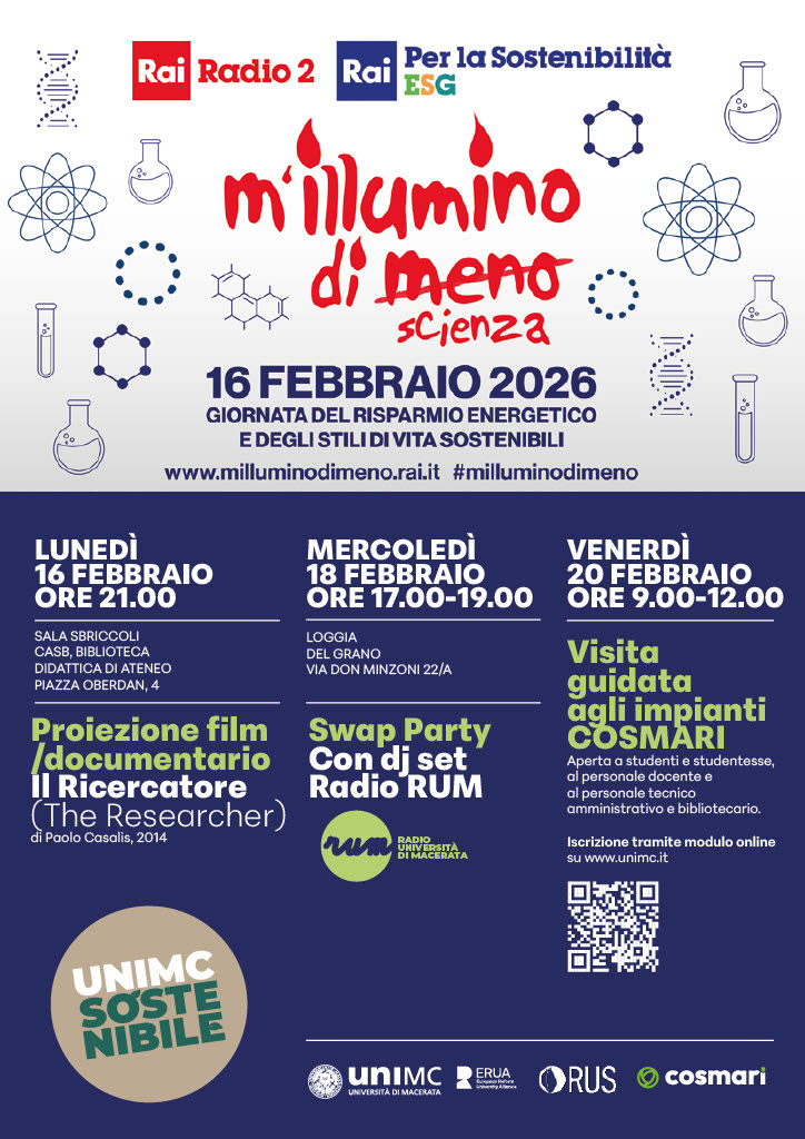 M'ILLUMINO DI MENO. Proiezione documentario "Il Ricercatore"