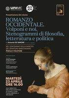 Presentazione volume Romanzo occidentale