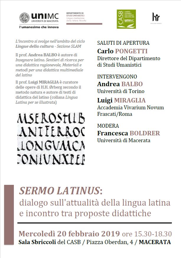 Sermo Latinus: Dialogo sull'attualità della lingua latina