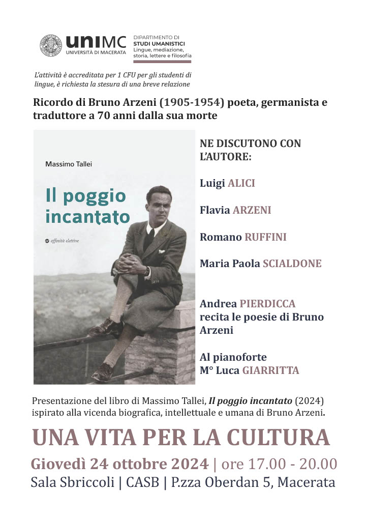 Una vita per la cultura: Ricordo di Bruno Arzeni 